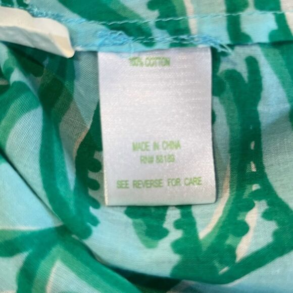 LILLY PULITZER Dylan Tunic Top Toucan Tango Teal Women’s Size Small - Picture 7 of 7